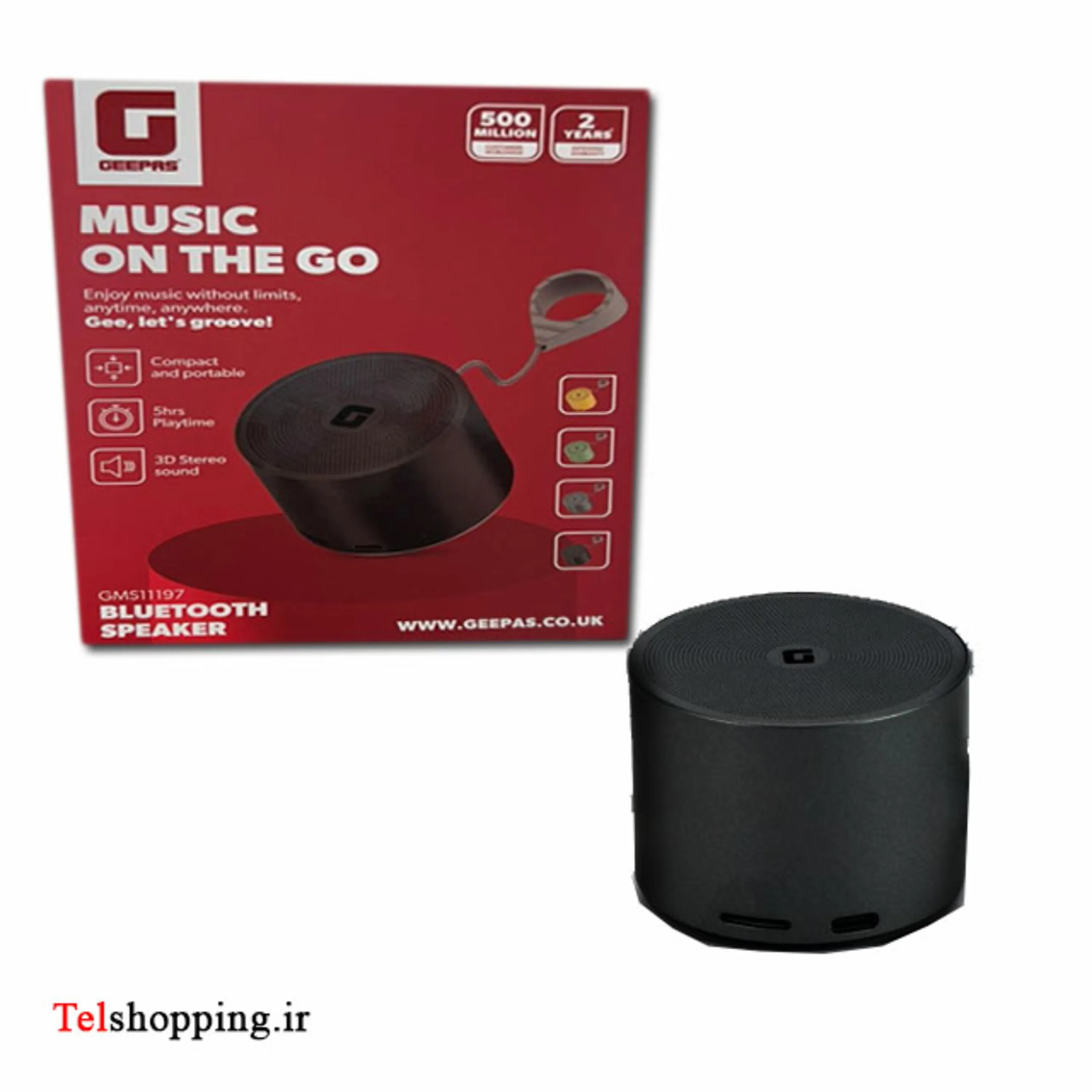 بلندگوی بلوتوثی جیپاس مدل جی ام اس11197